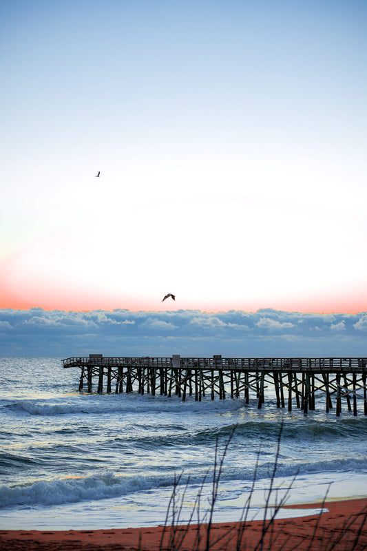 Flagler Pier North Portrait — Flagler Beach Photography Print
