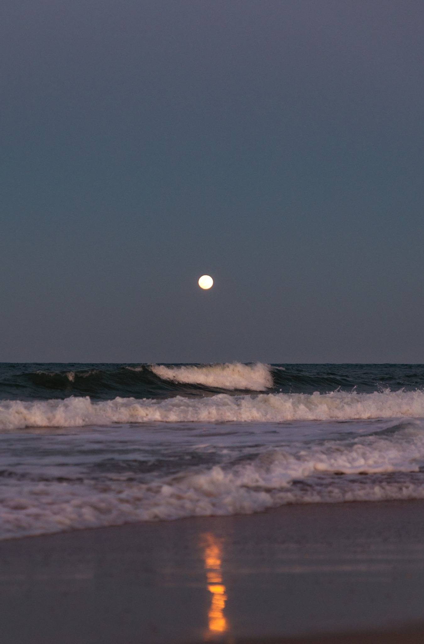 Full Moon Evening Waves — The Hammock Beach Photography Print