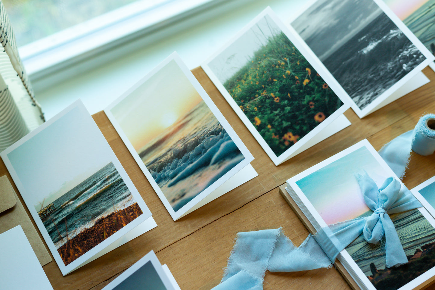 Seascape Notecards (Blank Inside) - Set of 10 w/ Envelopes