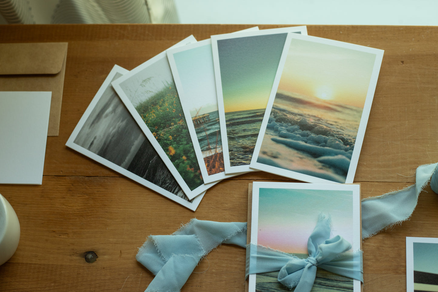 Seascape Notecards (Blank Inside) - Set of 10 w/ Envelopes