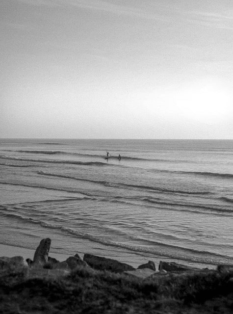 Surfers B&W — Matanzas Inlet Beach Photography Print
